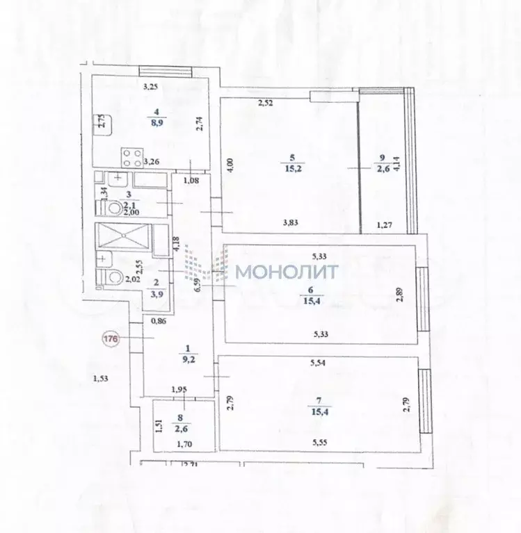 3-к. квартира, 80 м, 25/25 эт. - Фото 0