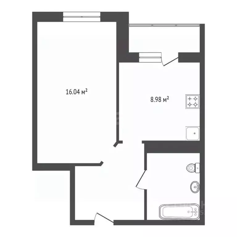1-к кв. Красноярский край, Красноярск ул. Шевченко, 3 (35.8 м) - Фото 2
