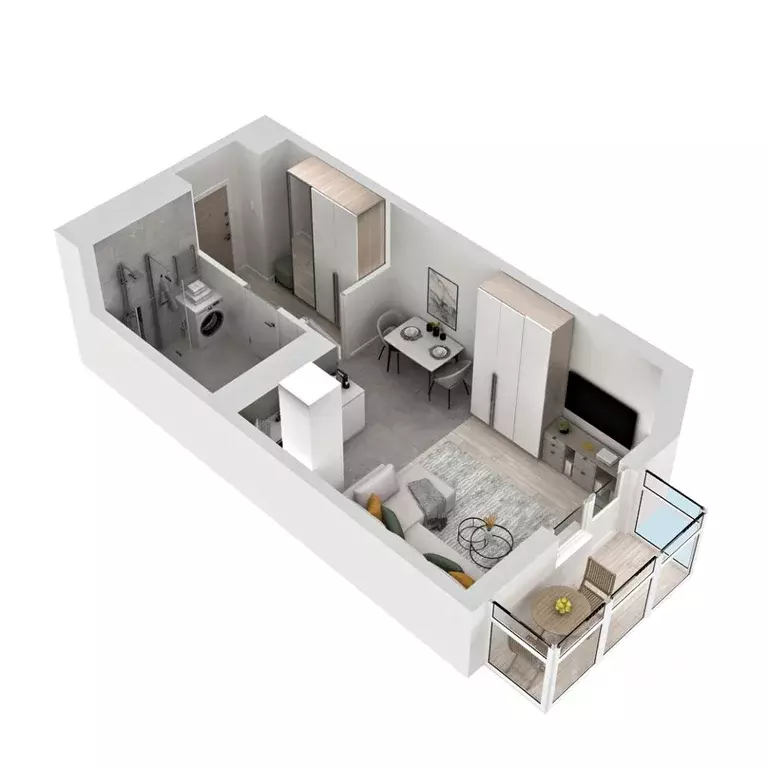 1-к кв. Приморский край, Владивосток ул. Расула Гамзатова, 7к1 (26.2 ... - Фото 2