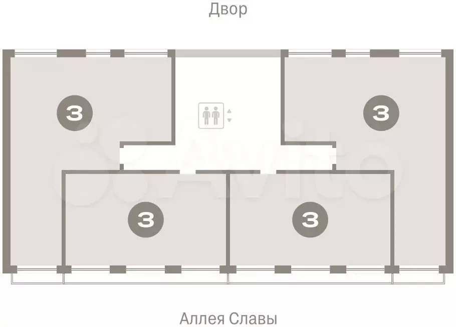 3-к. квартира, 121,6 м, 7/16 эт. - Фото 1