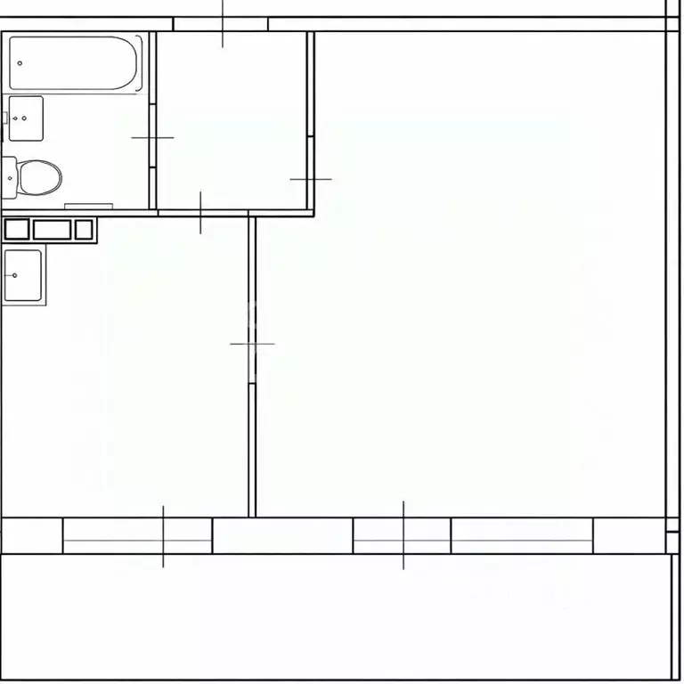 1-к кв. Томская область, Томск ул. Юрия Ковалева, 34 (25.9 м) - Фото 2
