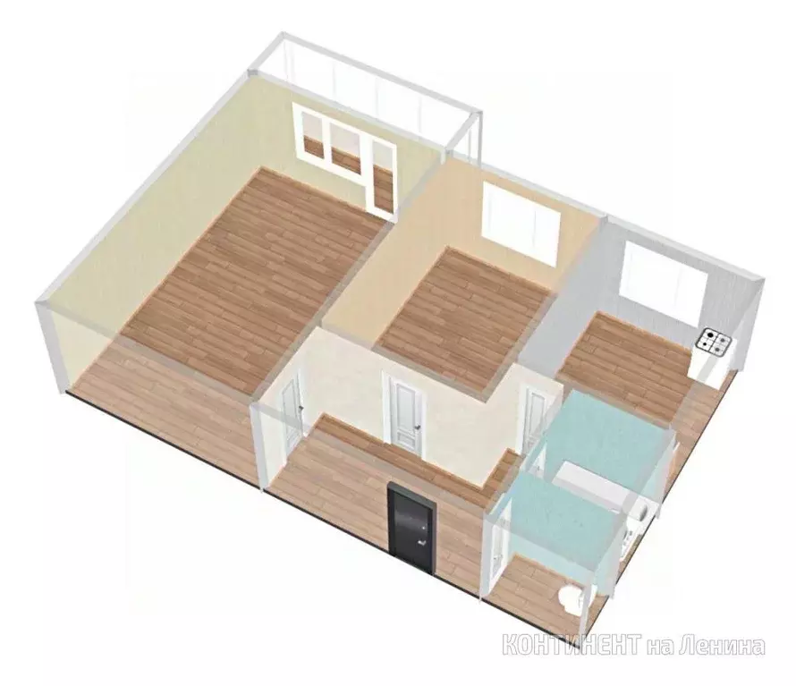 2-к кв. Ярославская область, Рыбинск ул. Герцена, 39 (45.1 м) - Фото 2