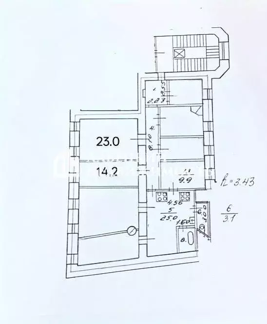Комната Санкт-Петербург Моховая ул., 42 (37.2 м) - Фото 2