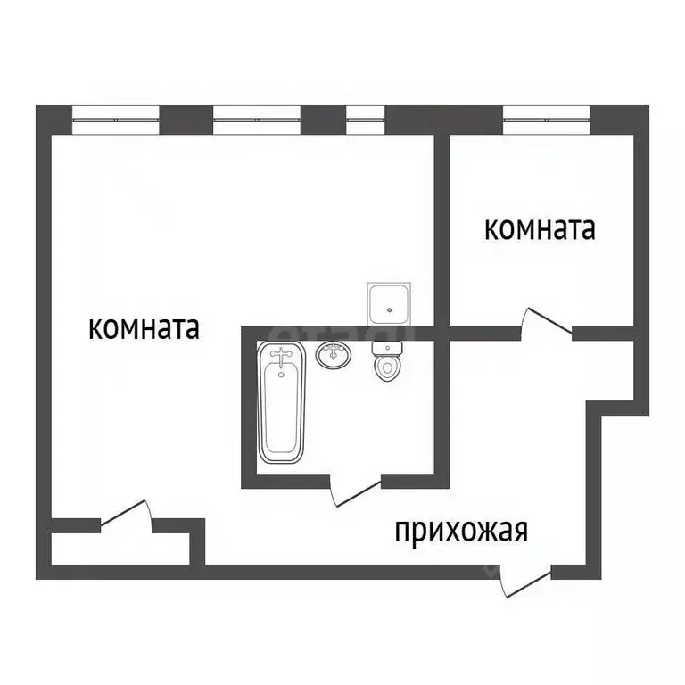 1-к кв. Иркутская область, Иркутск ул. Шапошникова, 2 (41.0 м) - Фото 2