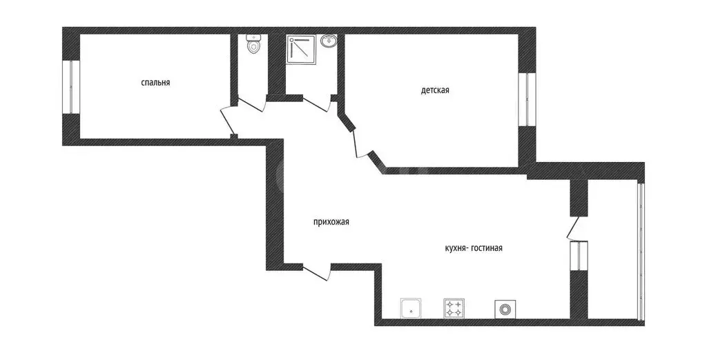 2-комнатная квартира: Курган, жилой район Заозёрный, 7-й микрорайон, ... - Фото 1