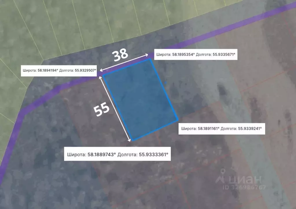 Участок в Пермский край, Краснокамский муниципальный округ, с. ... - Фото 1