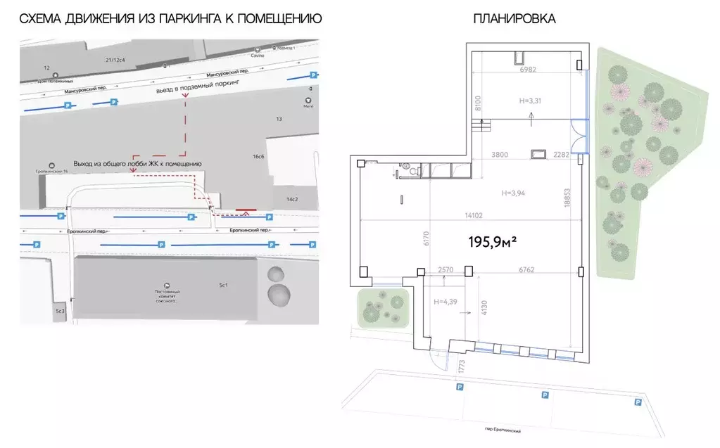 Торговая площадь в Москва Еропкинский пер., 16/23 (197 м) - Фото 1