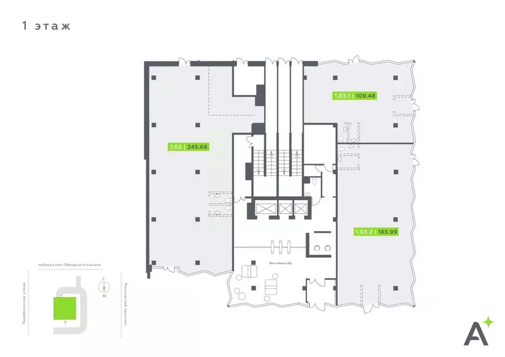 Помещение свободного назначения в Санкт-Петербург Московский просп., ... - Фото 1