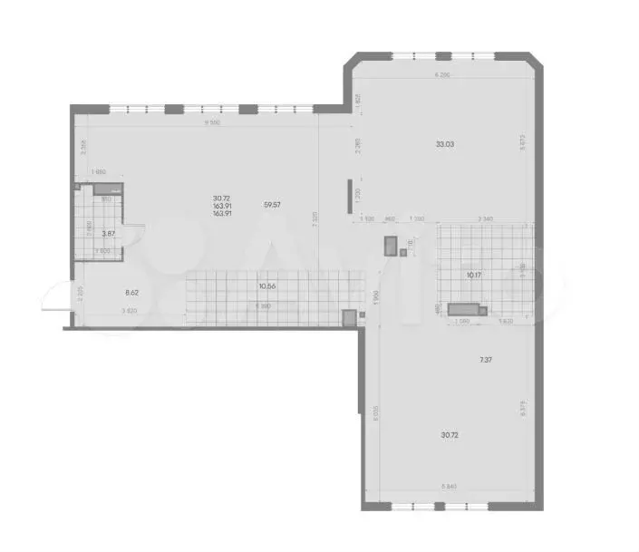 1-к. квартира, 160,6 м, 6/7 эт. - Фото 1