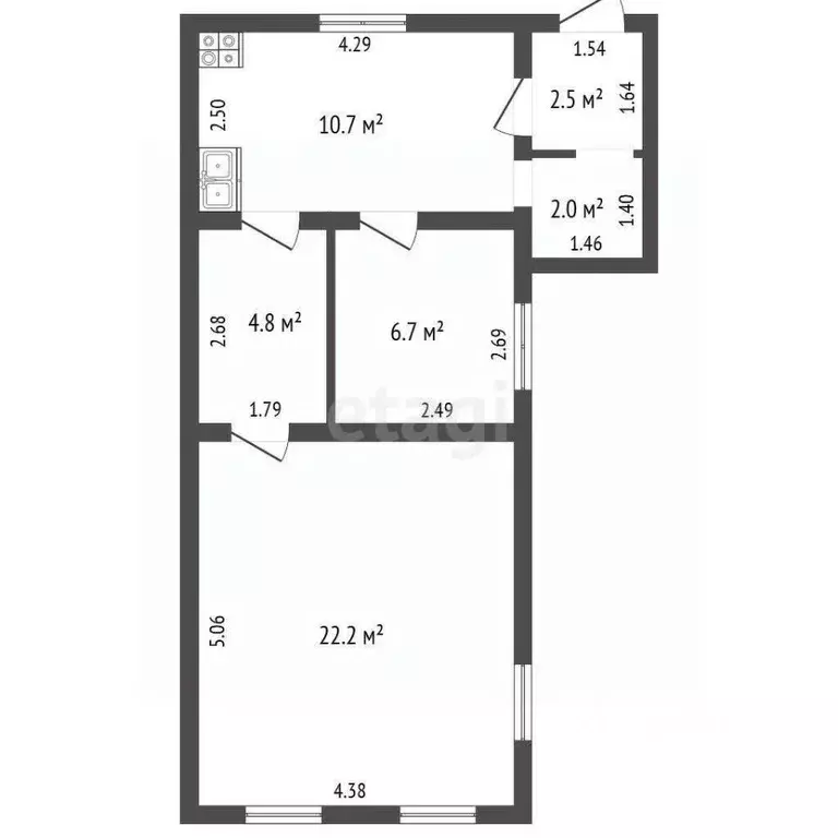 Дом в Тамбовская область, Рассказово Советская ул., 30 (53 м) - Фото 2