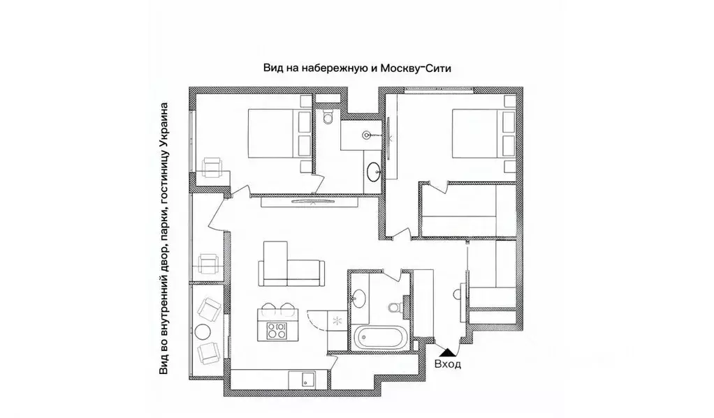 3-к кв. Москва Мантулинская ул., 9к5 (95.0 м) - Фото 1