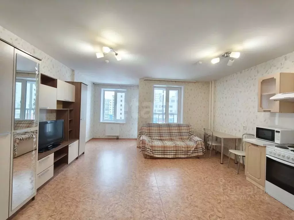 Студия Пермский край, Пермь ул. Крылова, 15 (32.9 м) - Фото 1