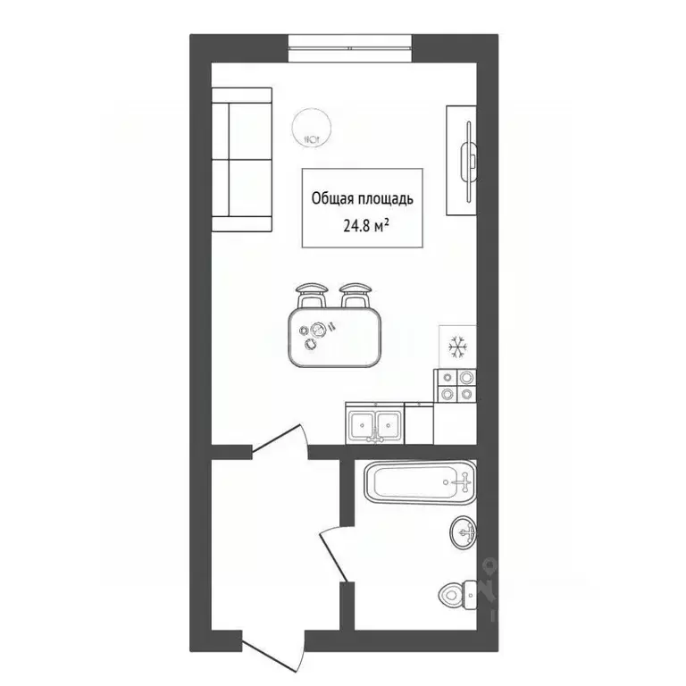 Студия Новосибирская область, Новосибирск Железнодорожная ул., 15/1 ... - Фото 2