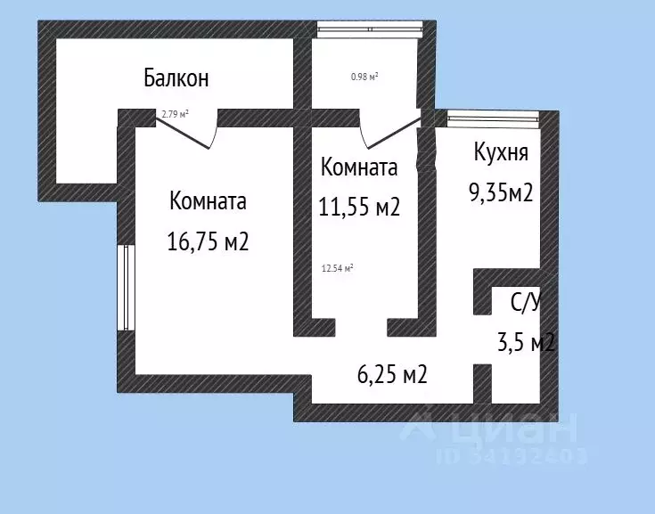 2-к кв. Краснодарский край, Краснодар Имени Демьяна Бедного жилмассив, ... - Фото 2