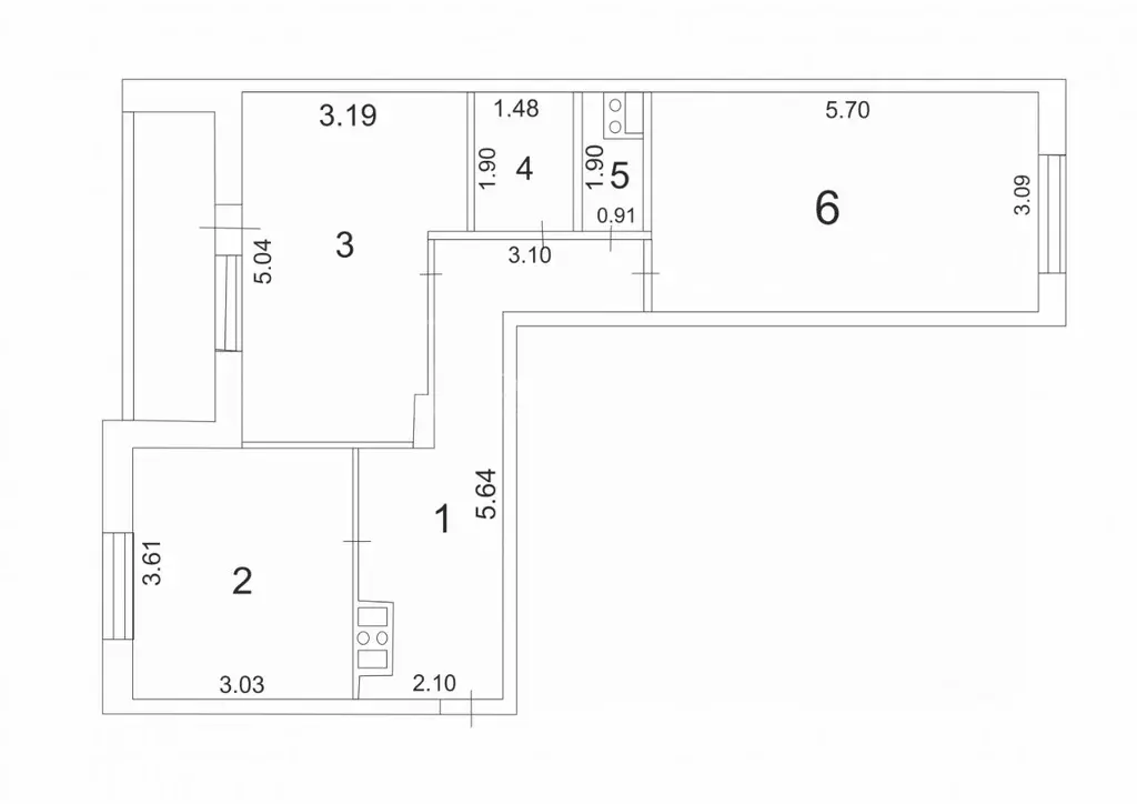 2-к кв. Владимирская область, Владимир проезд Лакина, 10 (65.0 м) - Фото 2