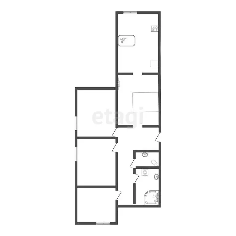3-комнатная квартира: Сочи, улица Молокова, 30 (85 м) - Фото 0