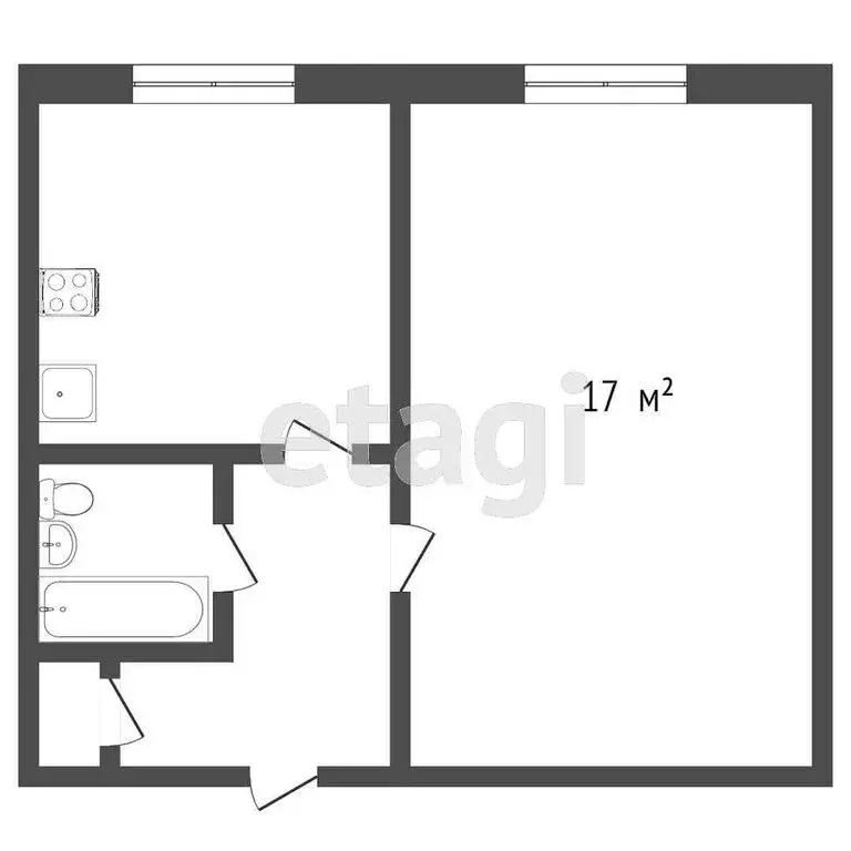 1-комнатная квартира: Омск, микрорайон Парковый, улица Фугенфирова, 4 ... - Фото 1