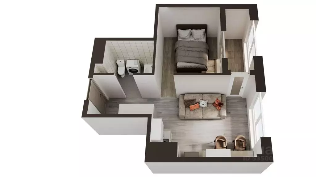 1-к кв. Сахалинская область, Анивский городской округ, с. Новотроицкое ... - Фото 1