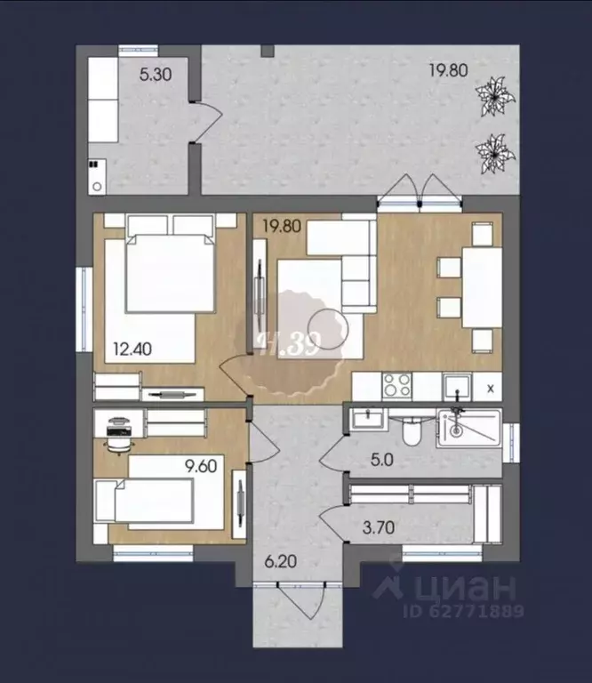 Дом в Калининградская область, Гурьевский муниципальный округ, пос. ... - Фото 2