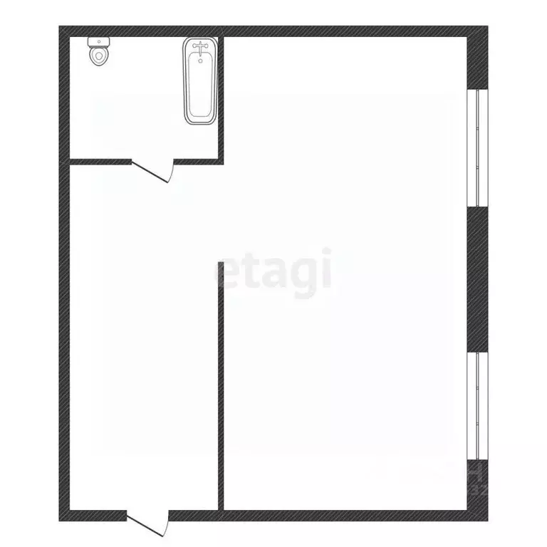 1-к кв. Красноярский край, Красноярск Ветлужанка мкр, ул. Петра ... - Фото 1