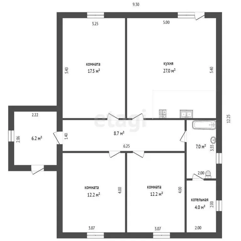 Дом в Успенка, КП Есенино, Западносибирская улица (100 м) - Фото 1