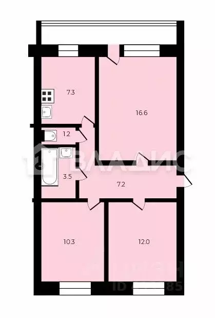 3-к кв. Владимирская область, Покров ул. Быкова, 2 (58.1 м) - Фото 2
