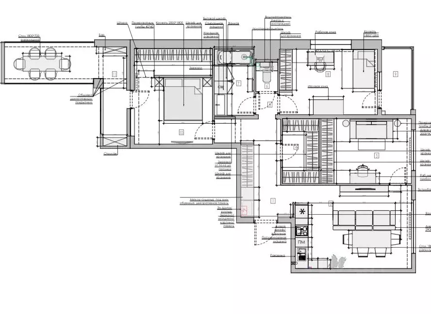 4-к кв. Санкт-Петербург просп. Крузенштерна, 2 (100.0 м) - Фото 2
