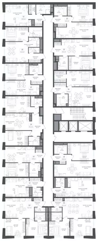 2-к кв. Москва Семеновский Парк 2 жилой комплекс (53.7 м) - Фото 1