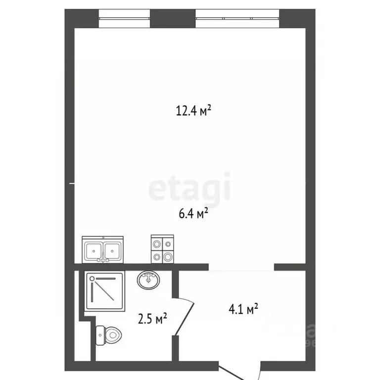 1-к кв. Москва ул. Римского-Корсакова, 11к8 (25.0 м) - Фото 2