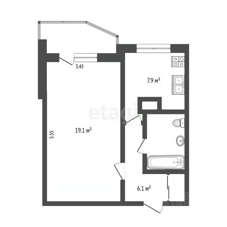 1-к кв. Ярославская область, Ярославль проезд Моторостроителей, 14/84 ... - Фото 1