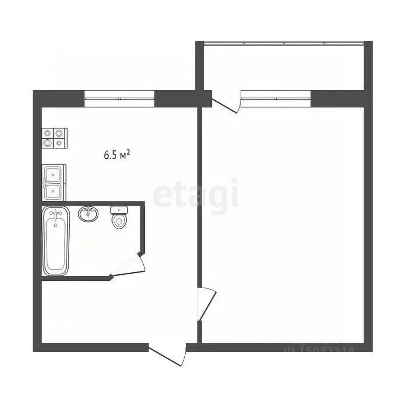 1-к кв. Владимирская область, Муром ул. Лаврентьева, 43 (30.1 м) - Фото 0
