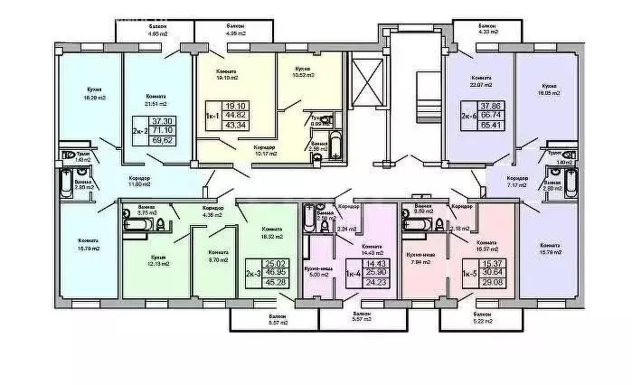 2-комнатная квартира: Улан-Удэ, 102-й микрорайон, улица Ринчино, 39к2 ... - Фото 2