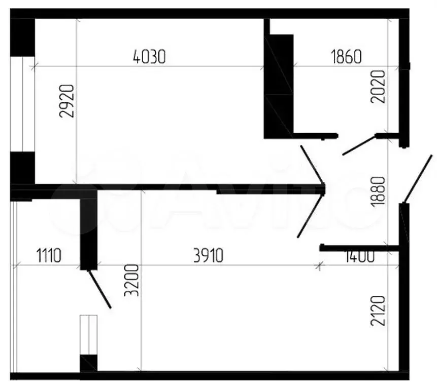 1-к. квартира, 37 м, 1/8 эт. - Фото 1