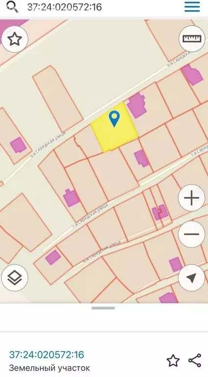 Участок в Иваново, посёлок Дальний, 9-я Середская улица, 8 (10.5 м) - Фото 1