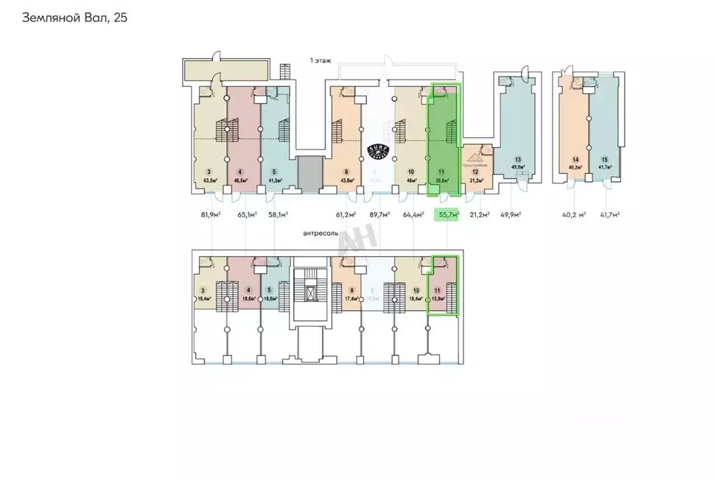 Помещение свободного назначения в Москва ул. Земляной Вал, 25 (56 м) - Фото 2