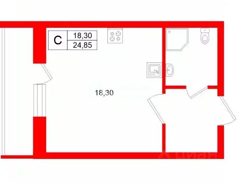 Студия Ленинградская область, Кудрово г. Всеволожский район, Заневское ... - Фото 2