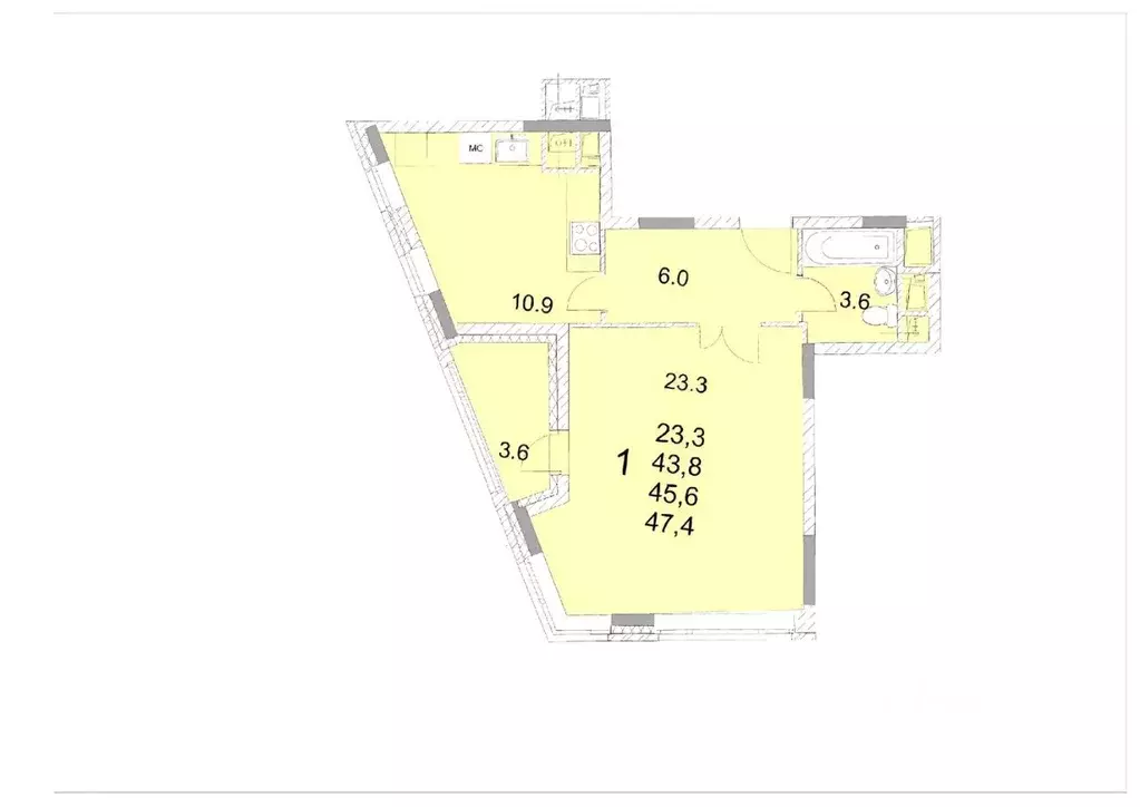 1-к кв. Московская область, Королев Первомайский мкр, Советская ул., ... - Фото 1