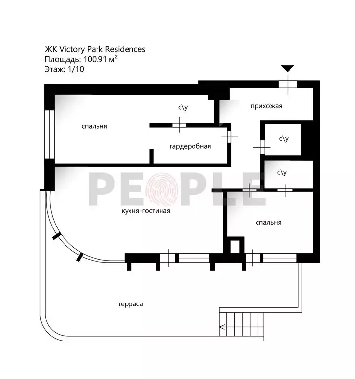 3-комнатная квартира: Москва, улица Братьев Фонченко, 1к7 (100.91 м) - Фото 1