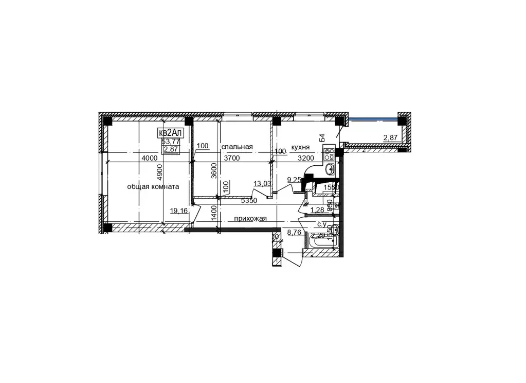 Продаётся 2-к квартира, 55.1 м - Фото 0