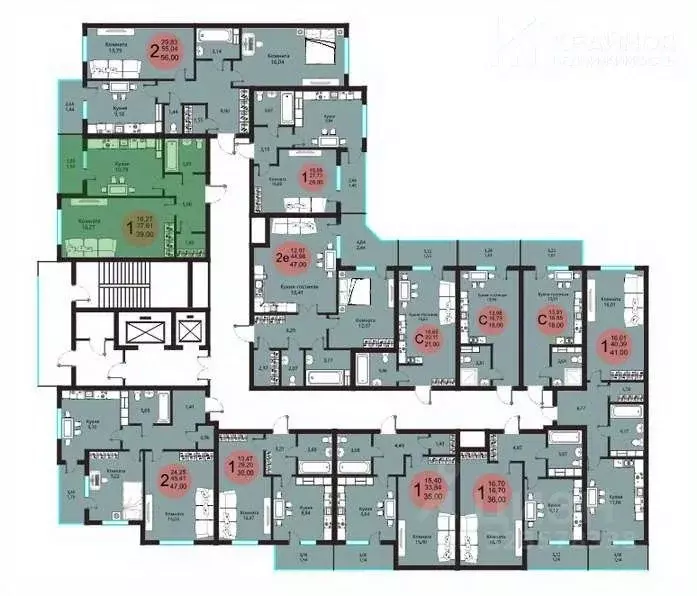 1-к кв. Воронежская область, Воронеж Острогожская ул., 156/1 (37.1 м) - Фото 2