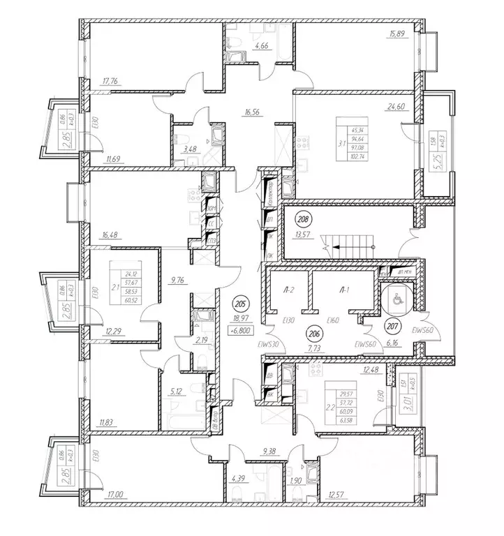 2-к кв. Санкт-Петербург Полюстровский просп., 87к1 (60.09 м) - Фото 1
