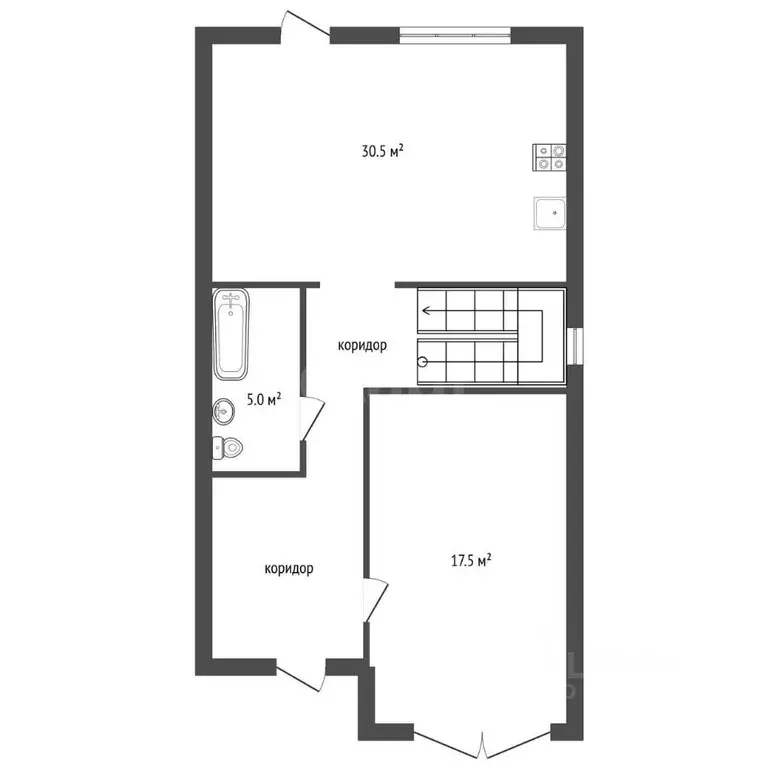 Таунхаус в Воронежская область, Новоусманский район, пос. Отрадное ул. ... - Фото 1