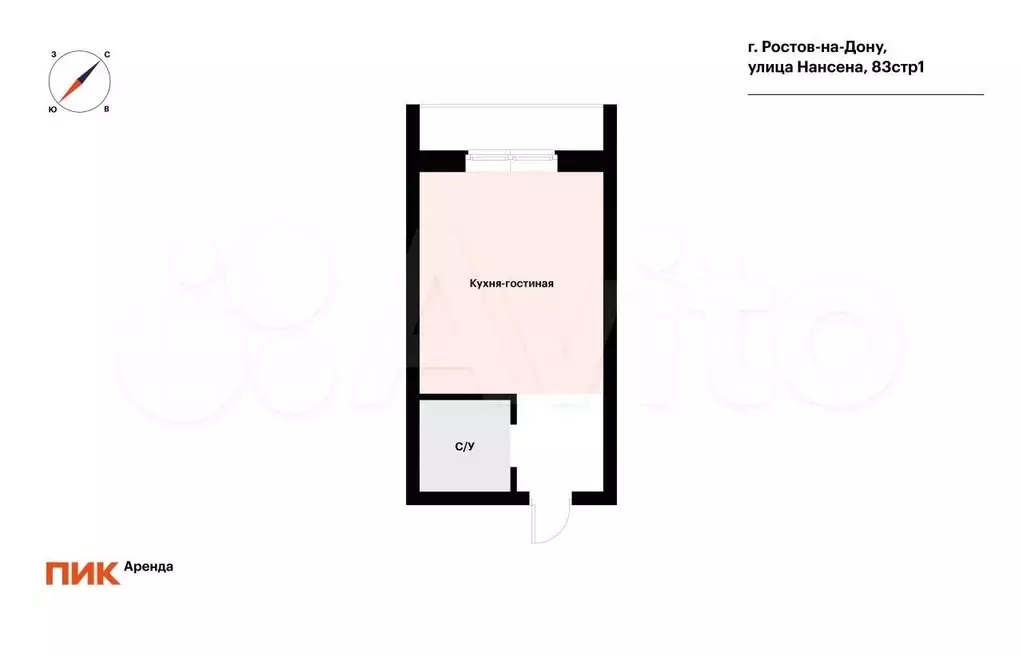 Квартира-студия, 20 м, 24/24 эт. - Фото 0
