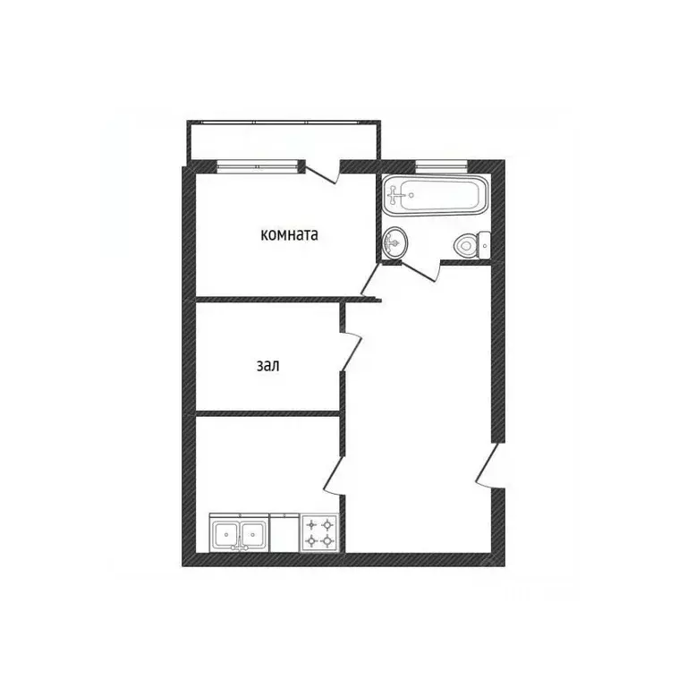 2-к кв. Брянская область, Брянск ул. Брянского Фронта, 10/1 (54.0 м) - Фото 1