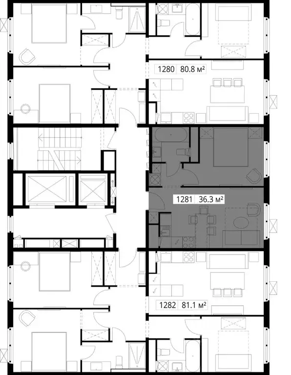 1-к кв. Московская область, Ленинский городской округ, д. Сапроново, ... - Фото 1