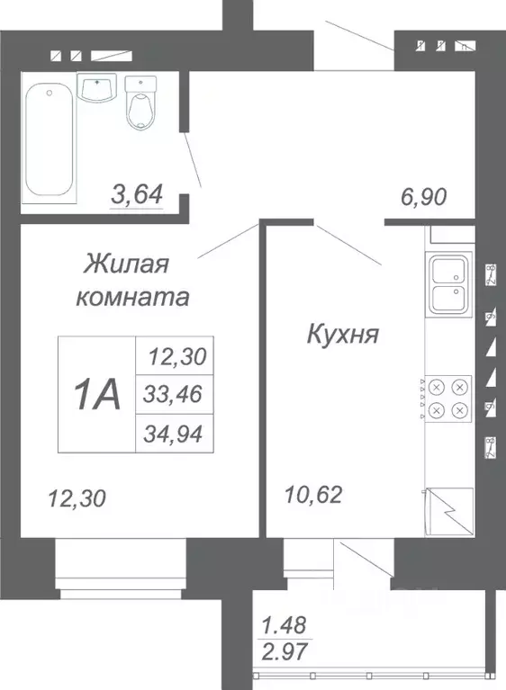 1-к кв. Татарстан, Зеленодольский район, Осиновское с/пос, с. Осиново ... - Фото 1