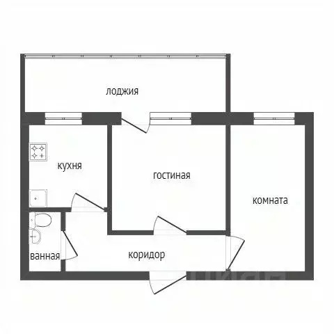 2-к кв. Красноярский край, Красноярск Светлогорская ул., 13 (46.8 м) - Фото 0