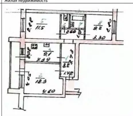 3-к кв. Орловская область, Орел ул. 8 Марта, 19 (60.2 м) - Фото 2