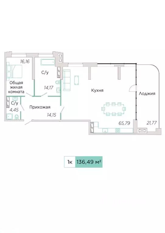 1-к кв. Самарская область, Тольятти Спортивная ул., 21 (136.49 м) - Фото 0