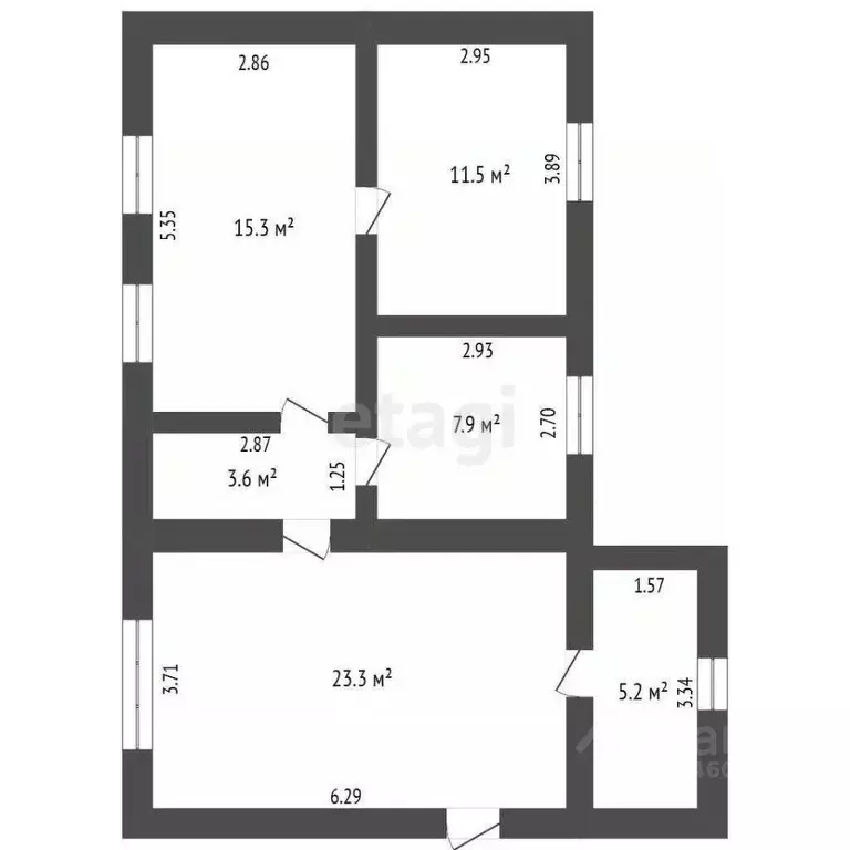 Дом в Крым, Черноморский район, Межводненское с/пос, с. Новоульяновка ... - Фото 2